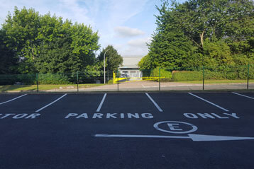 Car Park with arrows