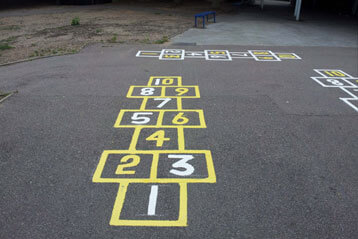 Hopscotch markings