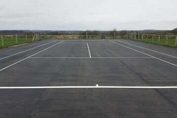 tennis court markings